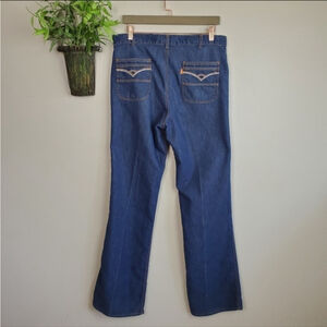 Levi's 10 Vintage 80s High Rise Slim Boot Bootcut Orange Tab Embroidered Jeans
